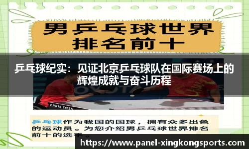 乒乓球纪实：见证北京乒乓球队在国际赛场上的辉煌成就与奋斗历程
